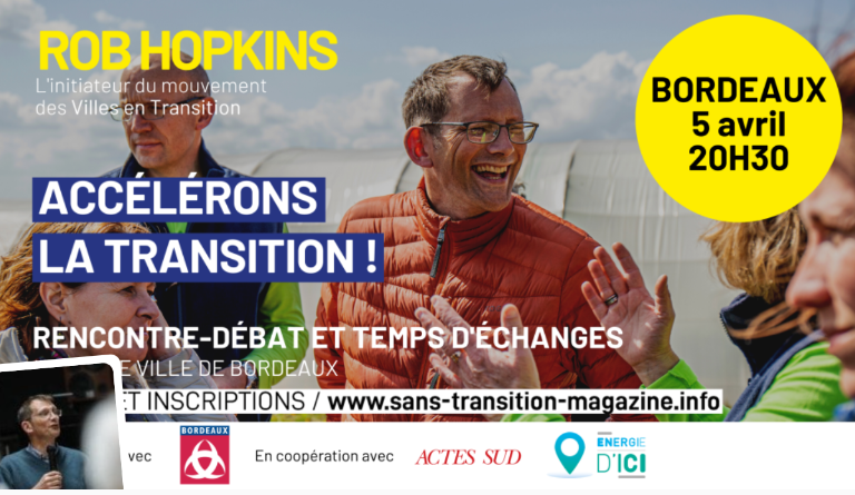 Conférence de Rob Hopkins : Accélérons la transition !