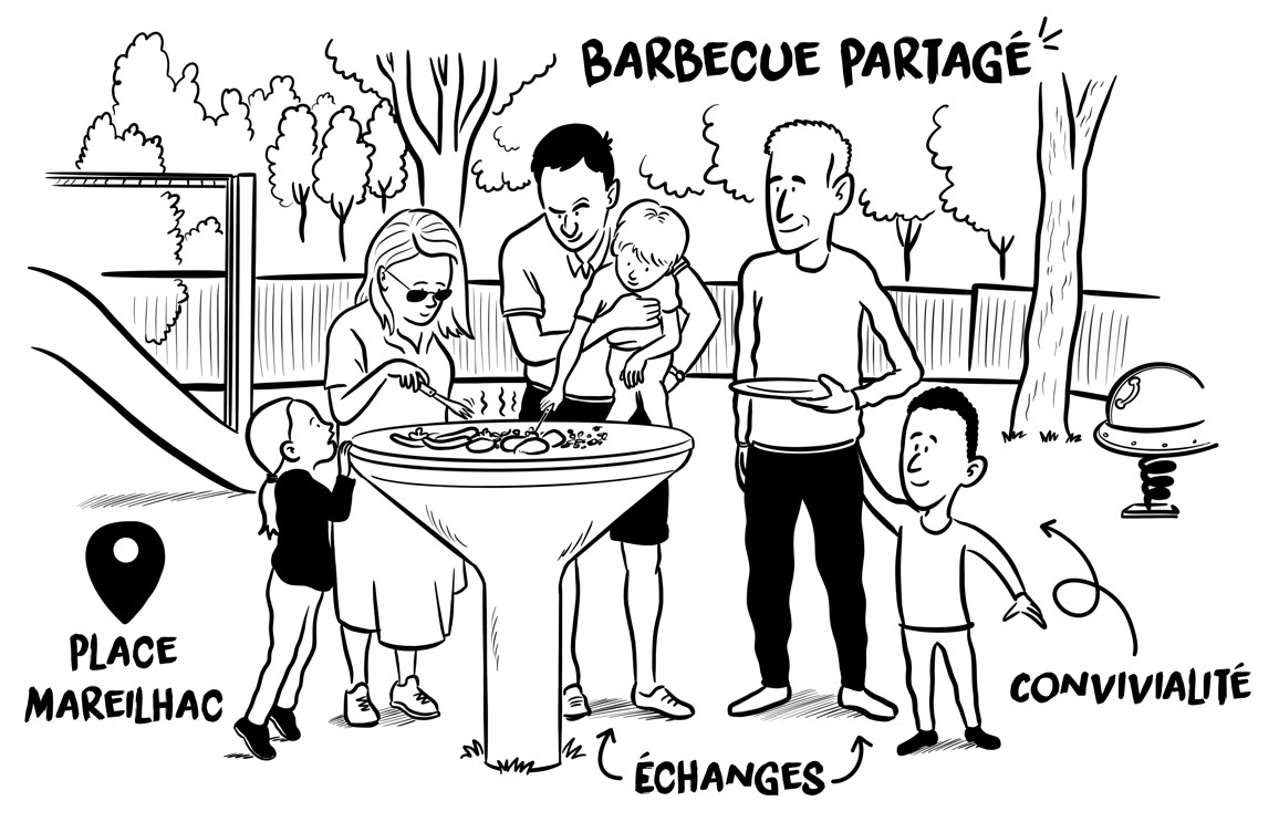 Image média: 15 - Barbecue partagé : des saucisses et du lien 