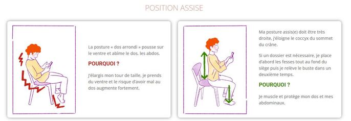position assise