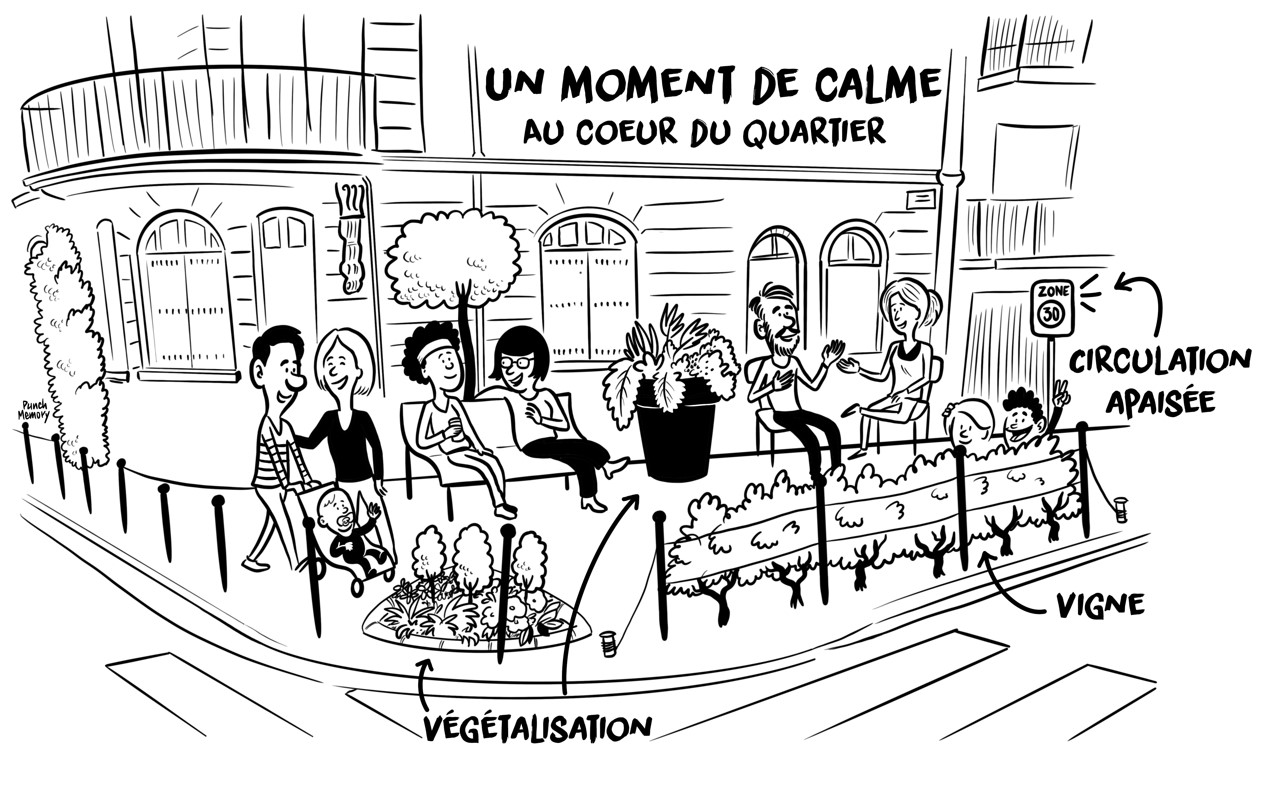 Image média: 3 - Aménagement de la placette Rue Mondenard