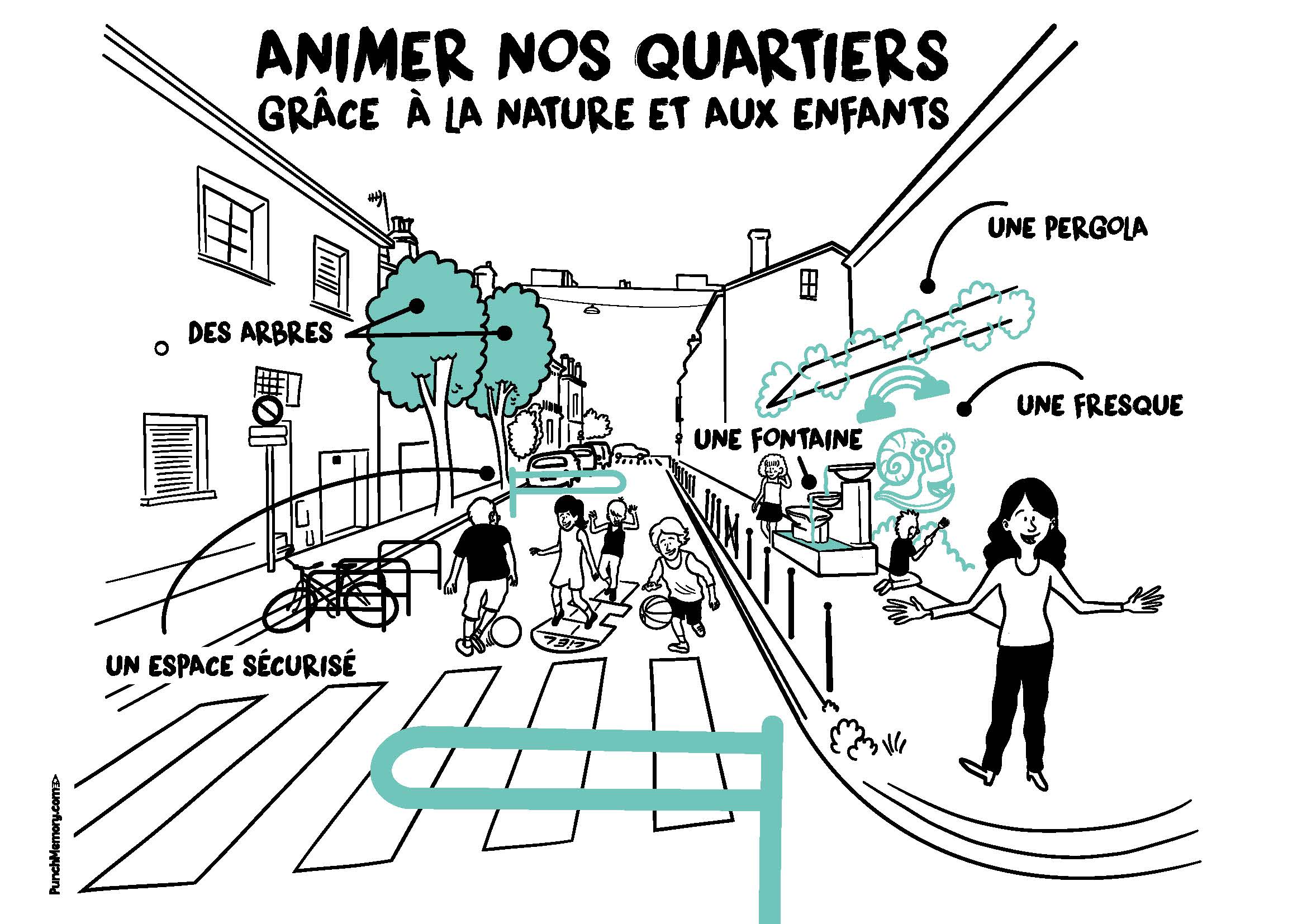 Image média: 5. Placette apaisée rue Auguste Couat