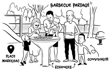 15 - Barbecue partagé : des saucisses et du lien 